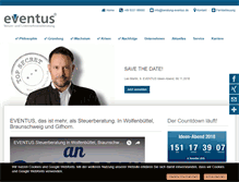 Tablet Screenshot of eventus-mww.de